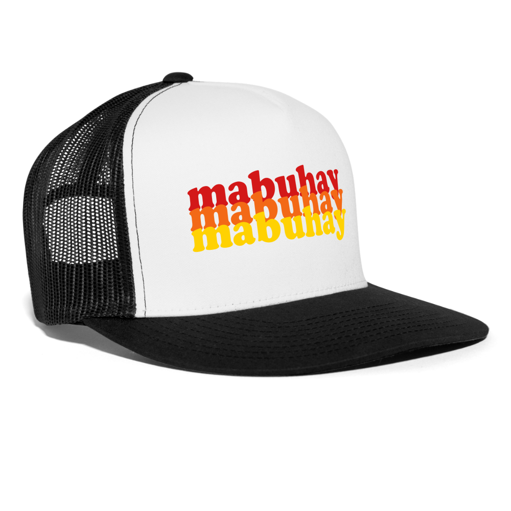 Mabuhay Trucker Hat - white/black
