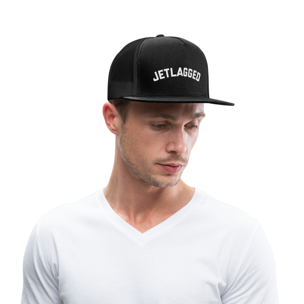 Jetlagged Trucker Hat - black/black