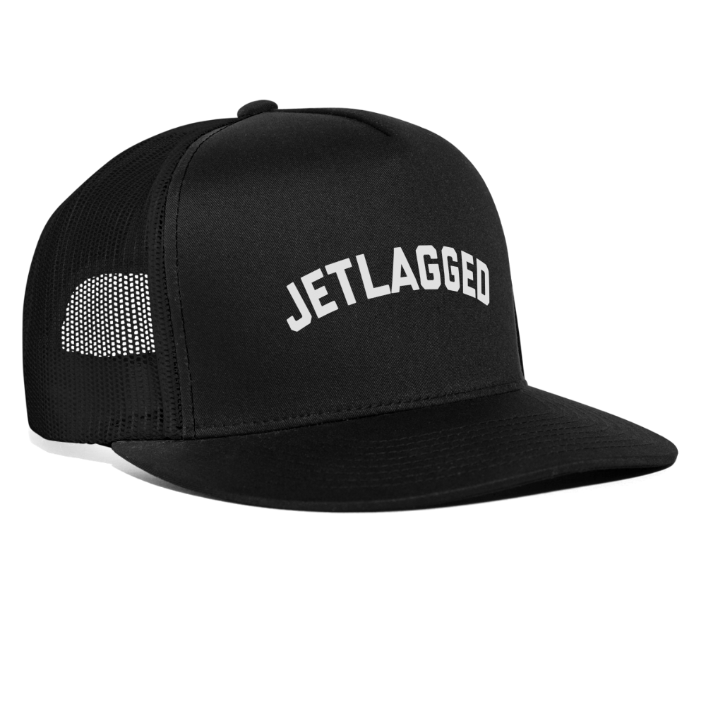 Jetlagged Trucker Hat - black/black