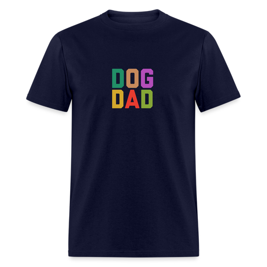 Dog Dad Unisex Classic T-Shirt - navy