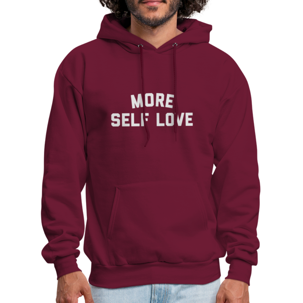 More Self Love Men's Hoodie - burgundy