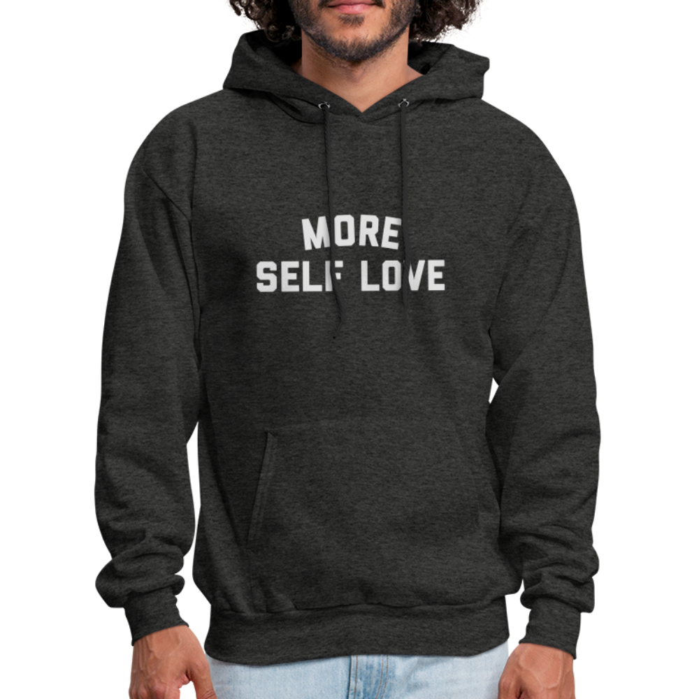 More Self Love Men's Hoodie - charcoal grey