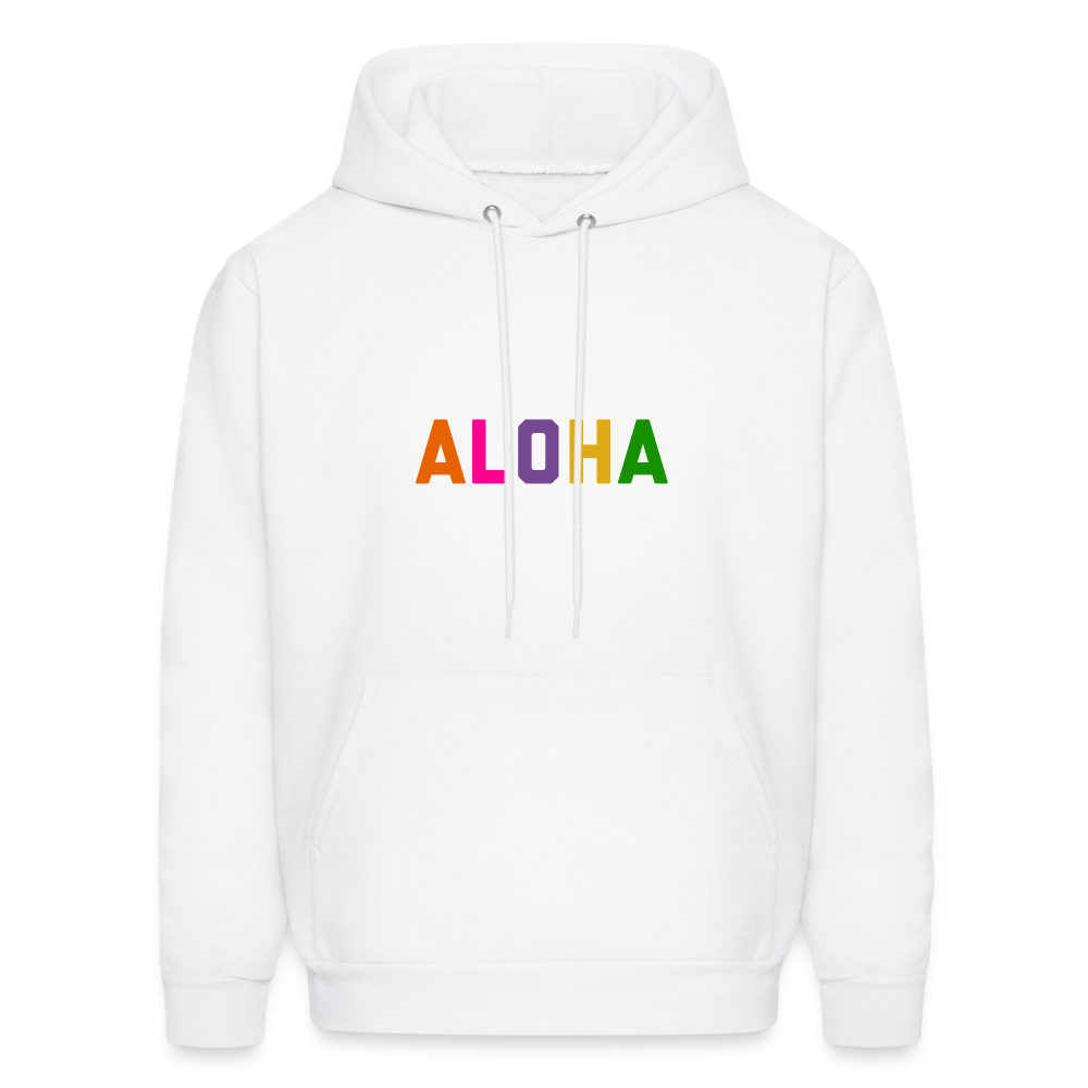 Aloha Men's Hoodie - white