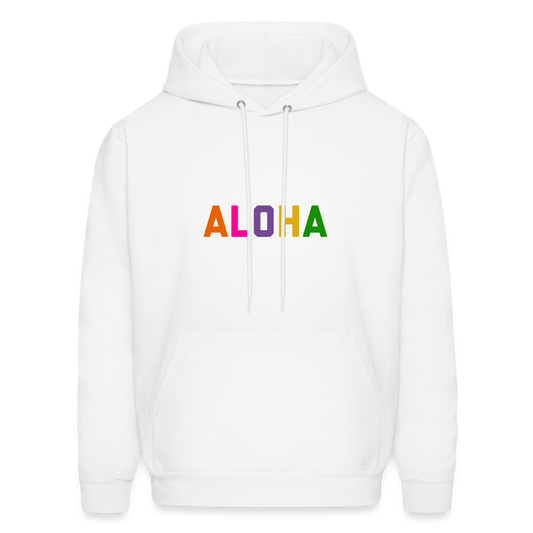 Aloha Men's Hoodie - white
