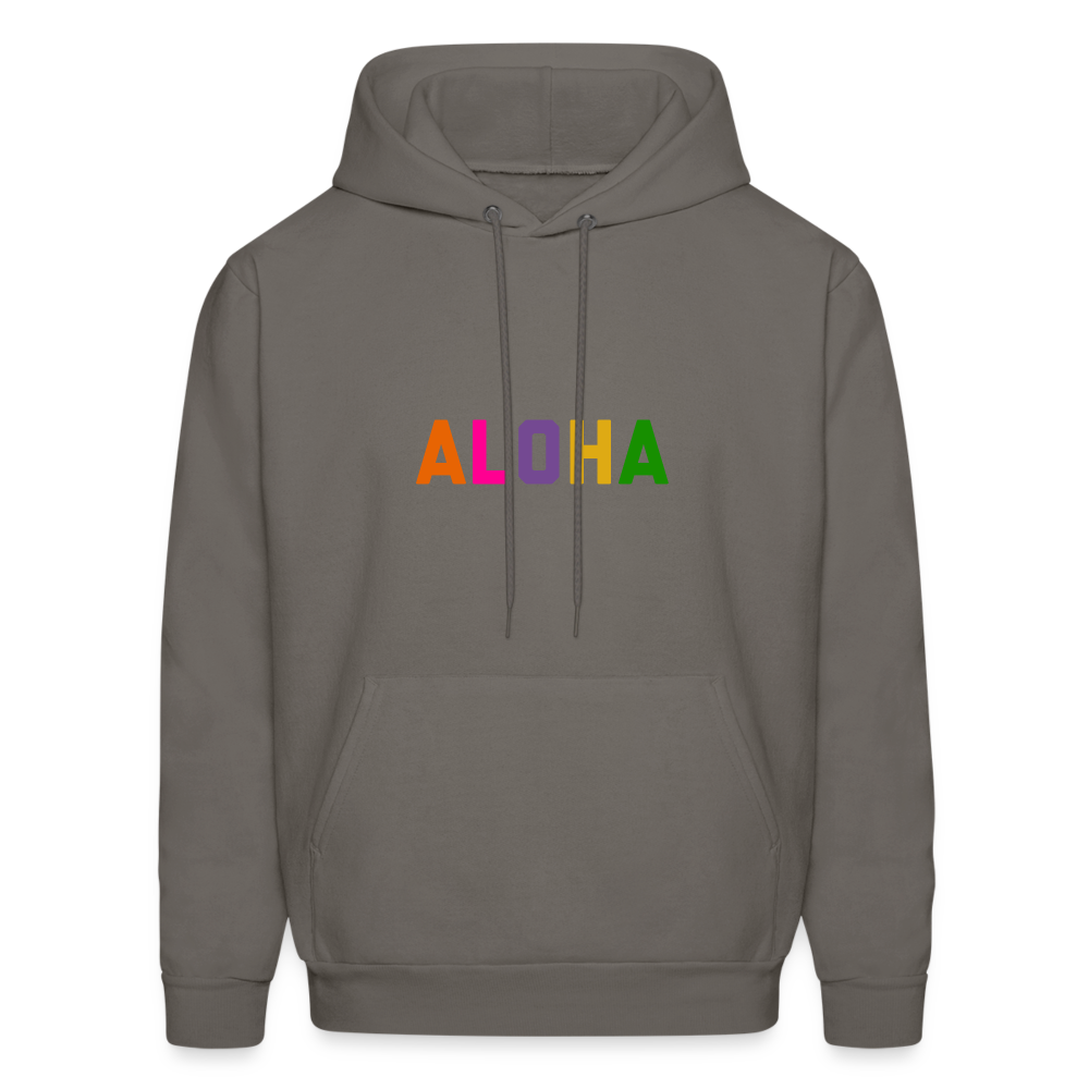 Aloha Men's Hoodie - asphalt gray