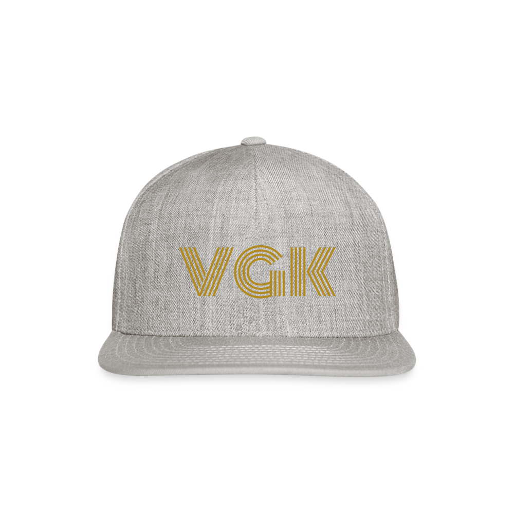 VGK Snapback Baseball Cap - heather gray