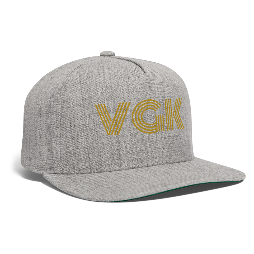 VGK Snapback Baseball Cap - heather gray