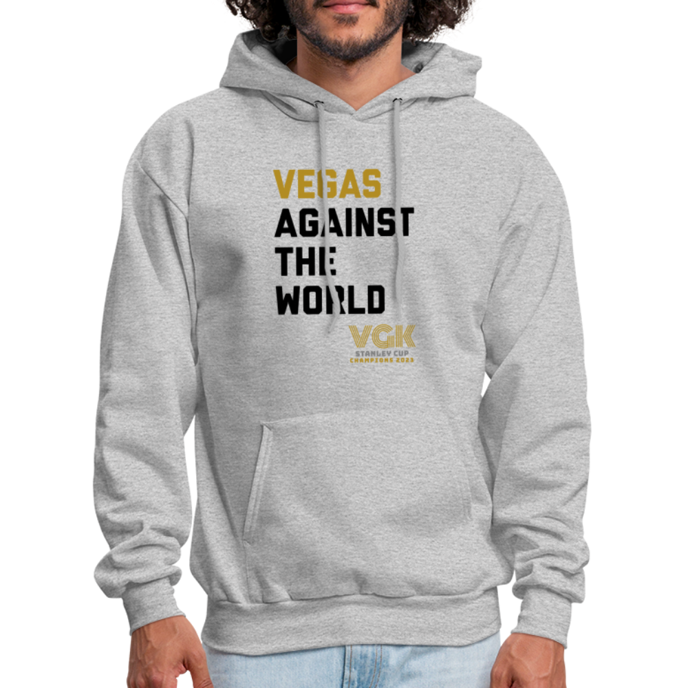 Vegas Against The World VGK Stanley Cup Champs 2023 Men's Hoodie - heather gray