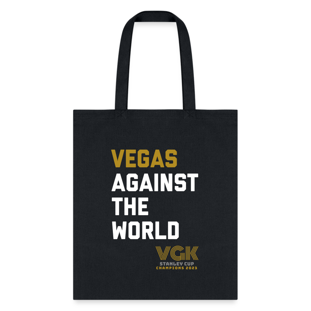Vegas Against The World VGK Stanley Cup Champs 2023 Tote Bag - black