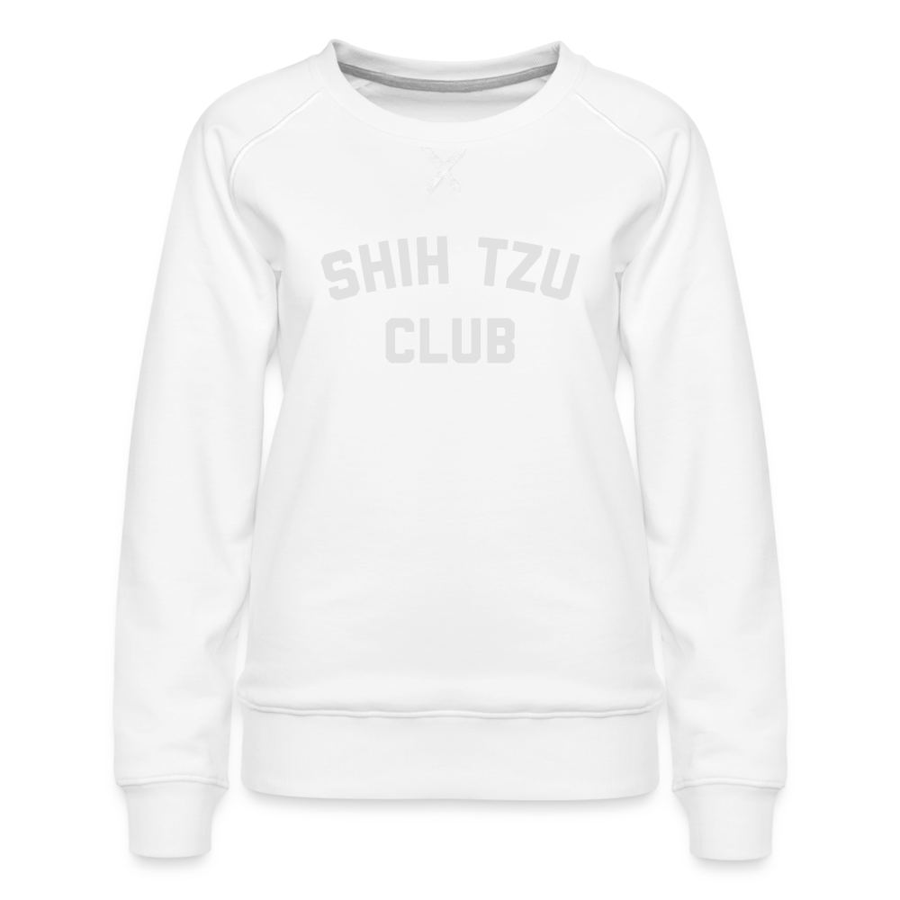Shih Tzu Club Women’s Premium Sweatshirt - white