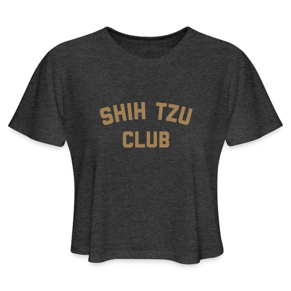 Women's Cropped T-Shirt - deep heather