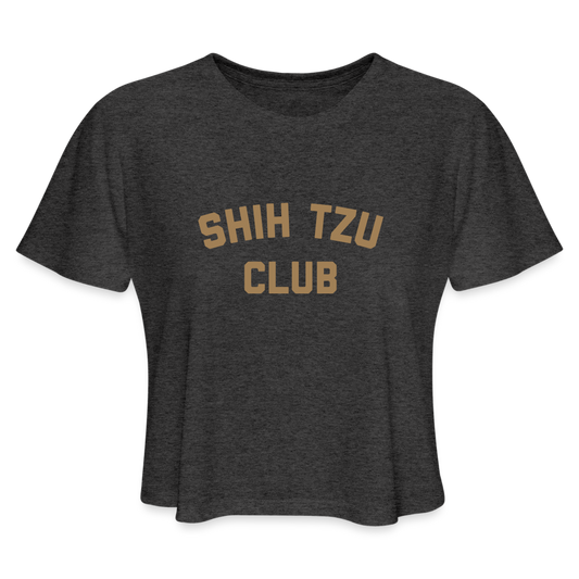 Women's Cropped T-Shirt - deep heather