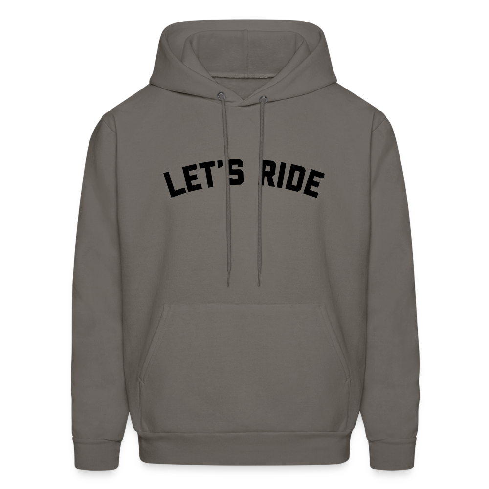 Let's Ride Men's Hoodie - asphalt gray