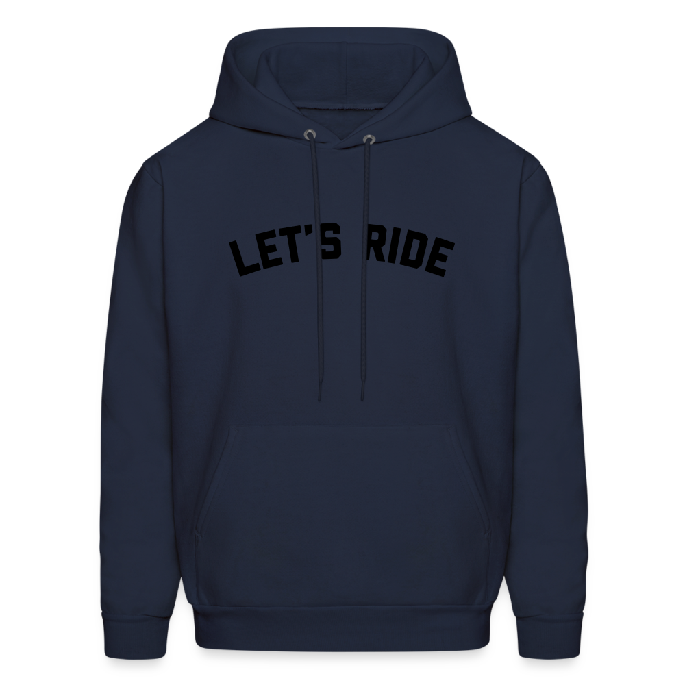 Let's Ride Men's Hoodie - navy