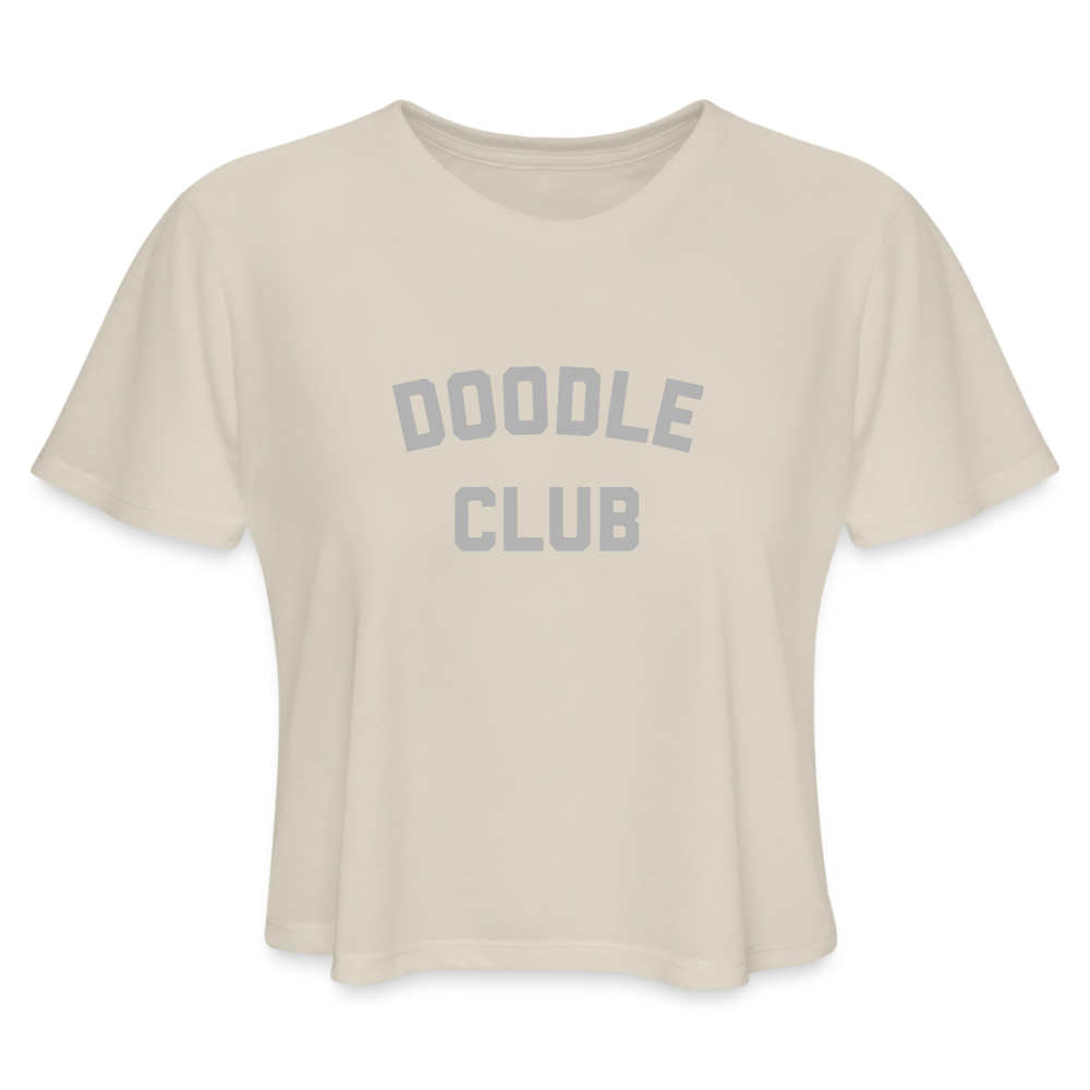 Doodle Club Women's Cropped T-Shirt - dust