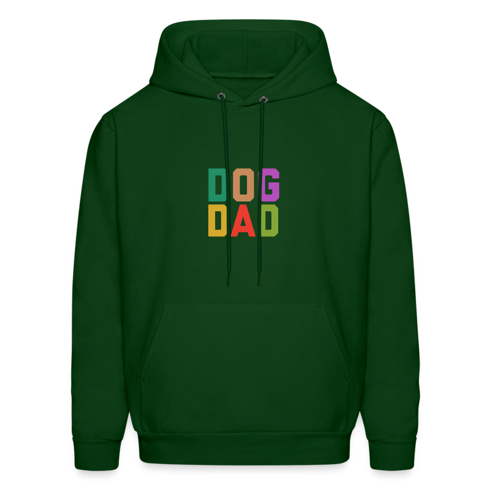 Dog Dad Men's Hoodie - forest green