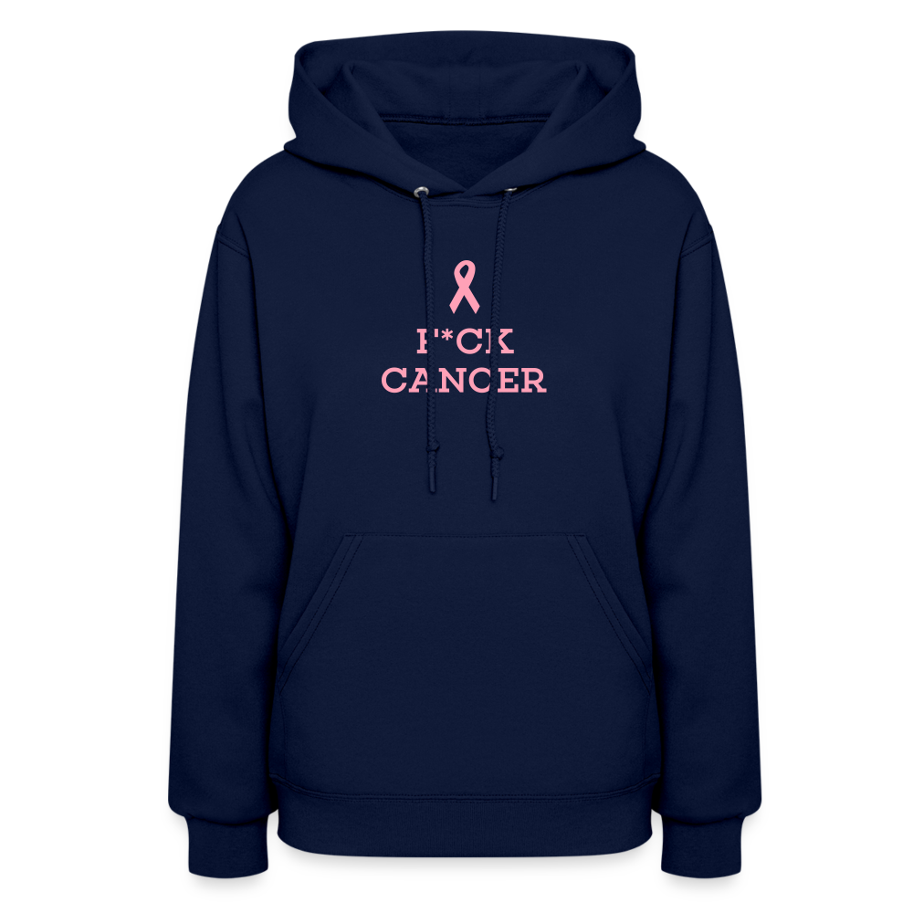 F*CK CANCER Women's Hoodie - navy