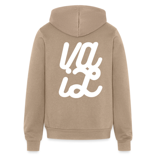 Vail Bella + Canvas Unisex Full Zip Hoodie - tan