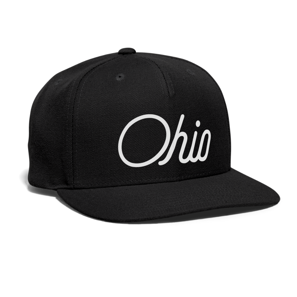 Ohio Snapback Baseball Cap - black