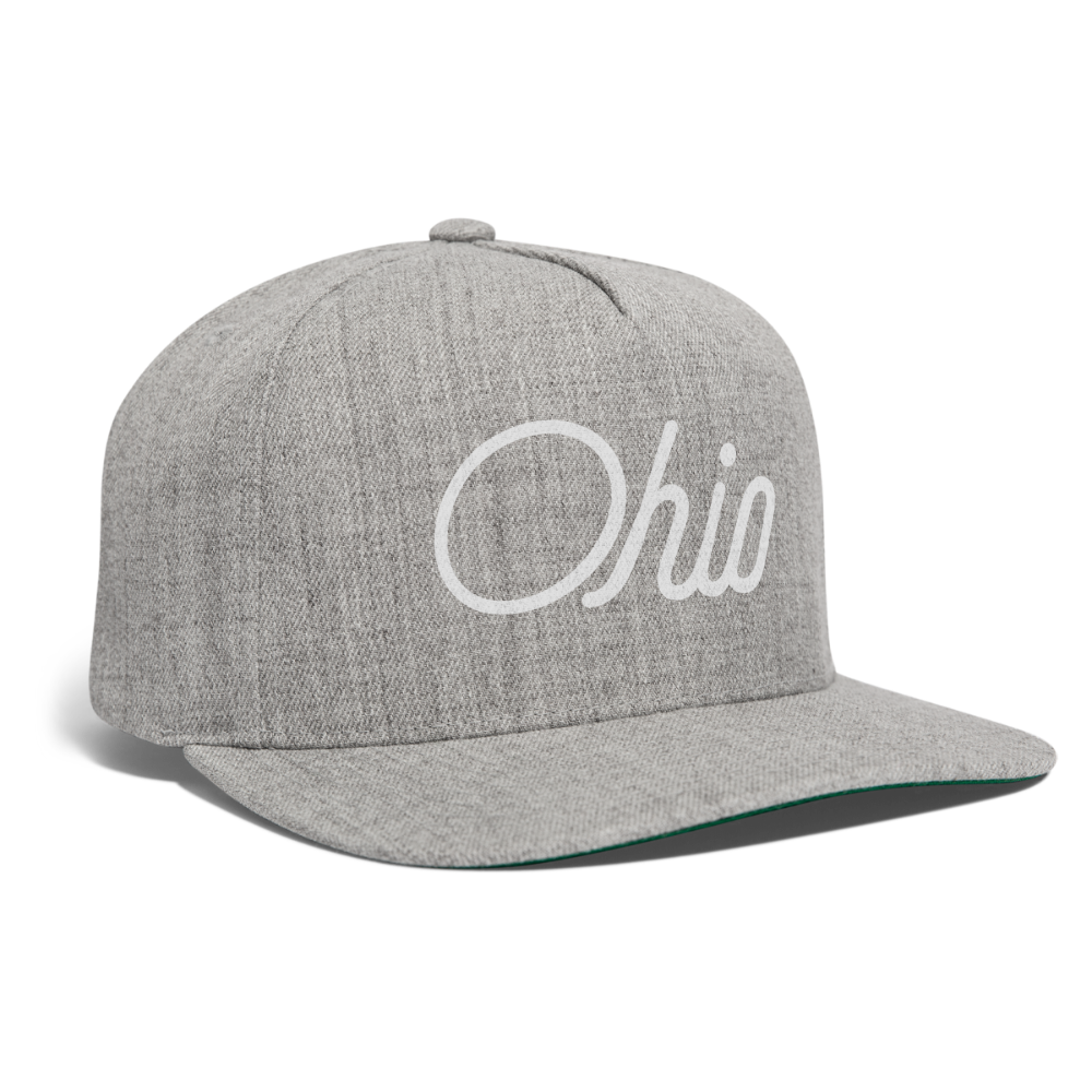 Ohio Snapback Baseball Cap - heather gray