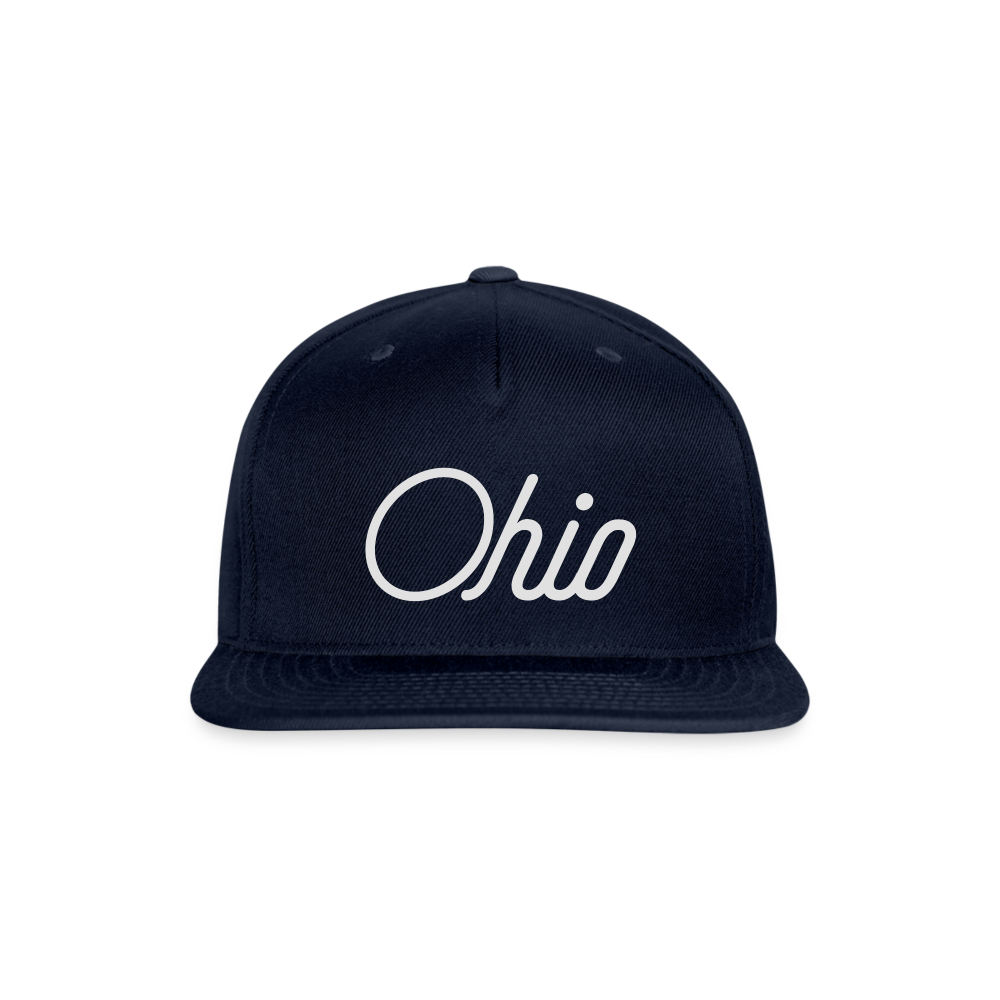Ohio Snapback Baseball Cap - navy