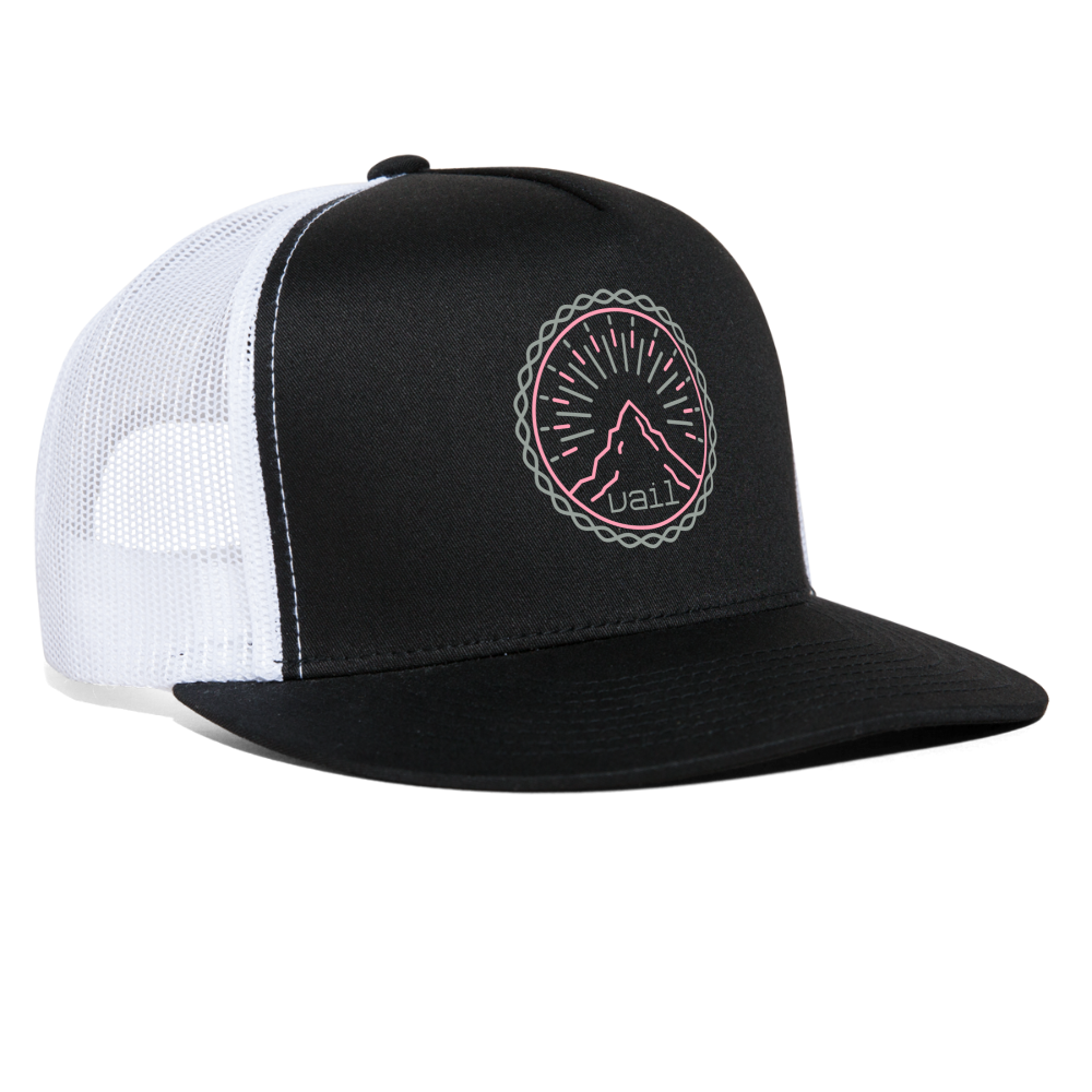 Vail Trucker Hat - black/white