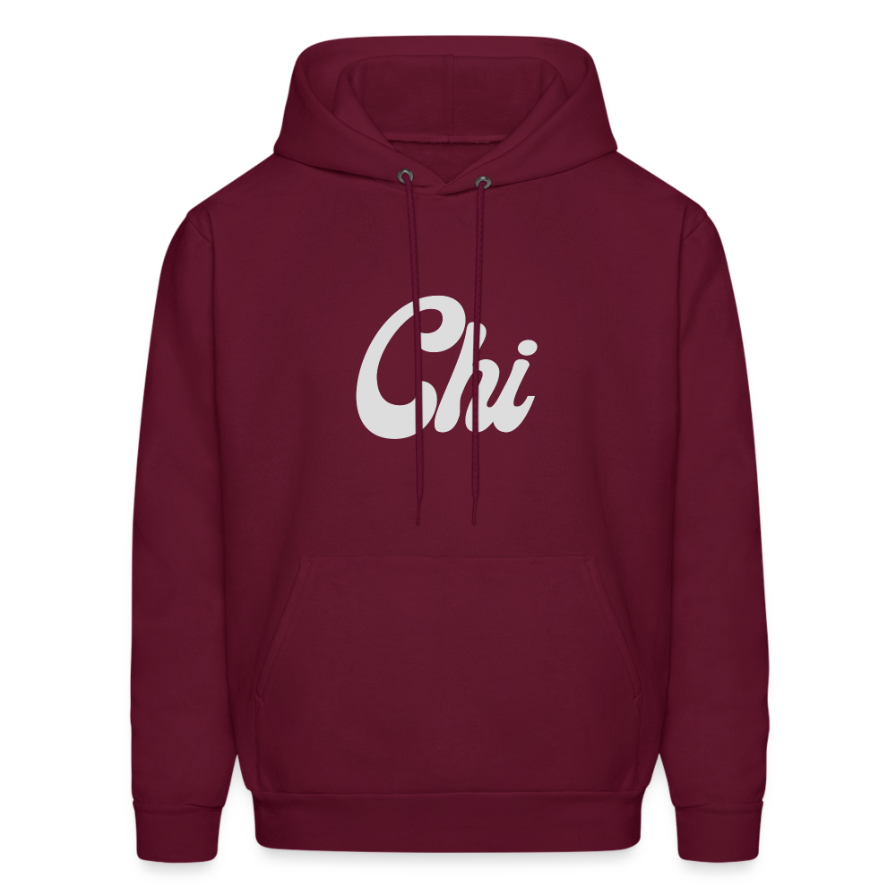 Chi Men's Hoodie - burgundy