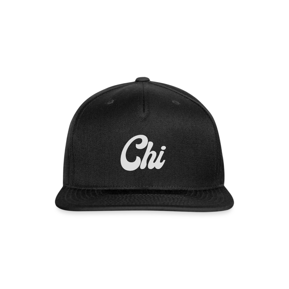 Chi Snapback Baseball Cap - black