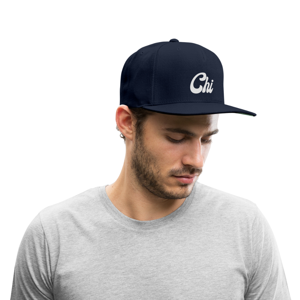 Chi Snapback Baseball Cap - navy