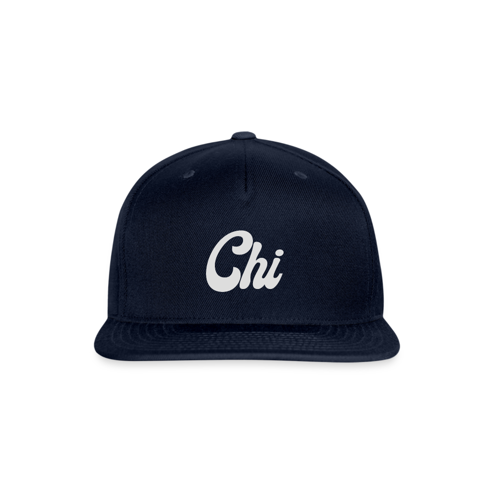 Chi Snapback Baseball Cap - navy