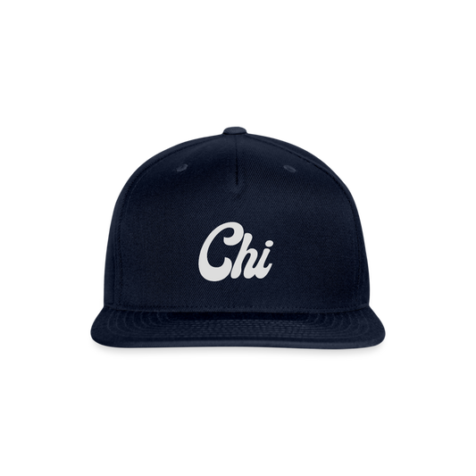 Chi Snapback Baseball Cap - navy