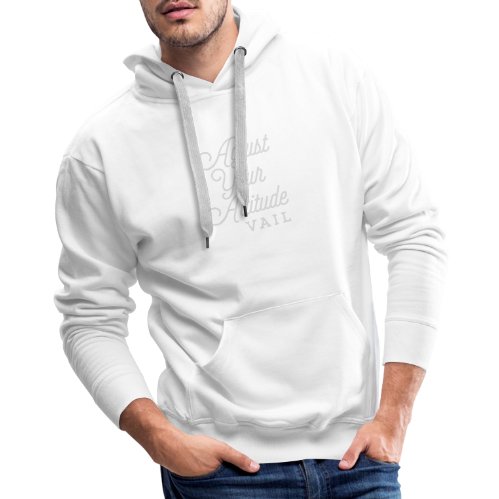 Adjust Your Altitude Men’s Premium Hoodie - white