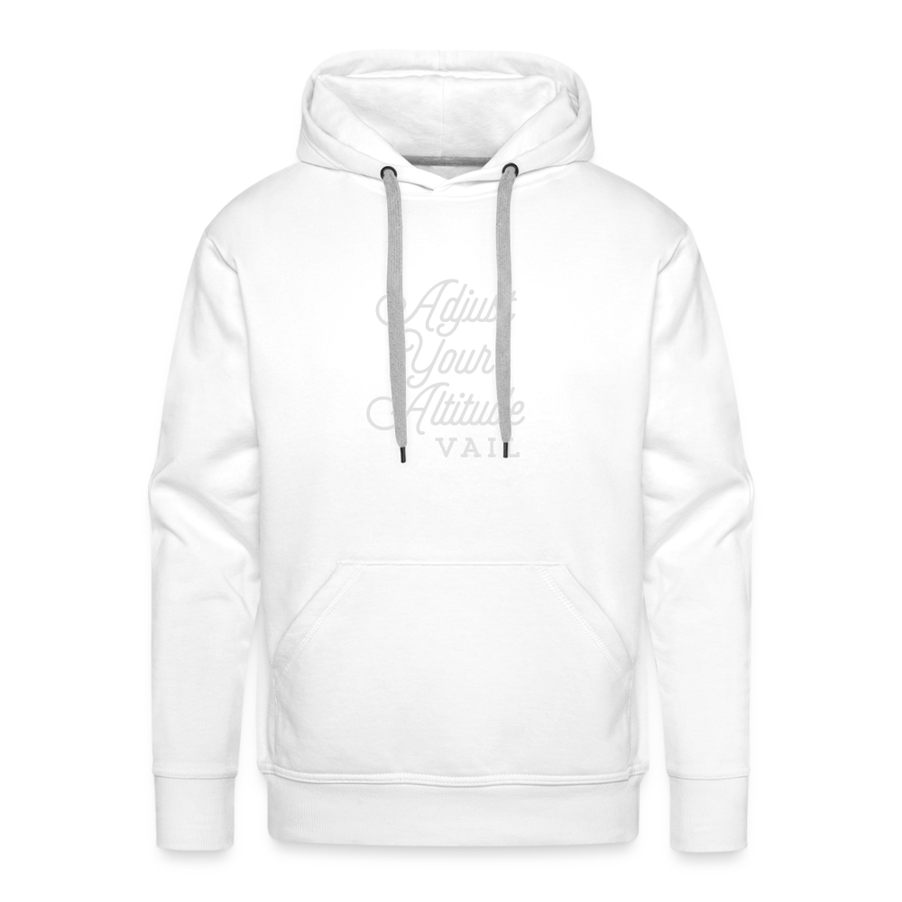 Adjust Your Altitude Men’s Premium Hoodie - white