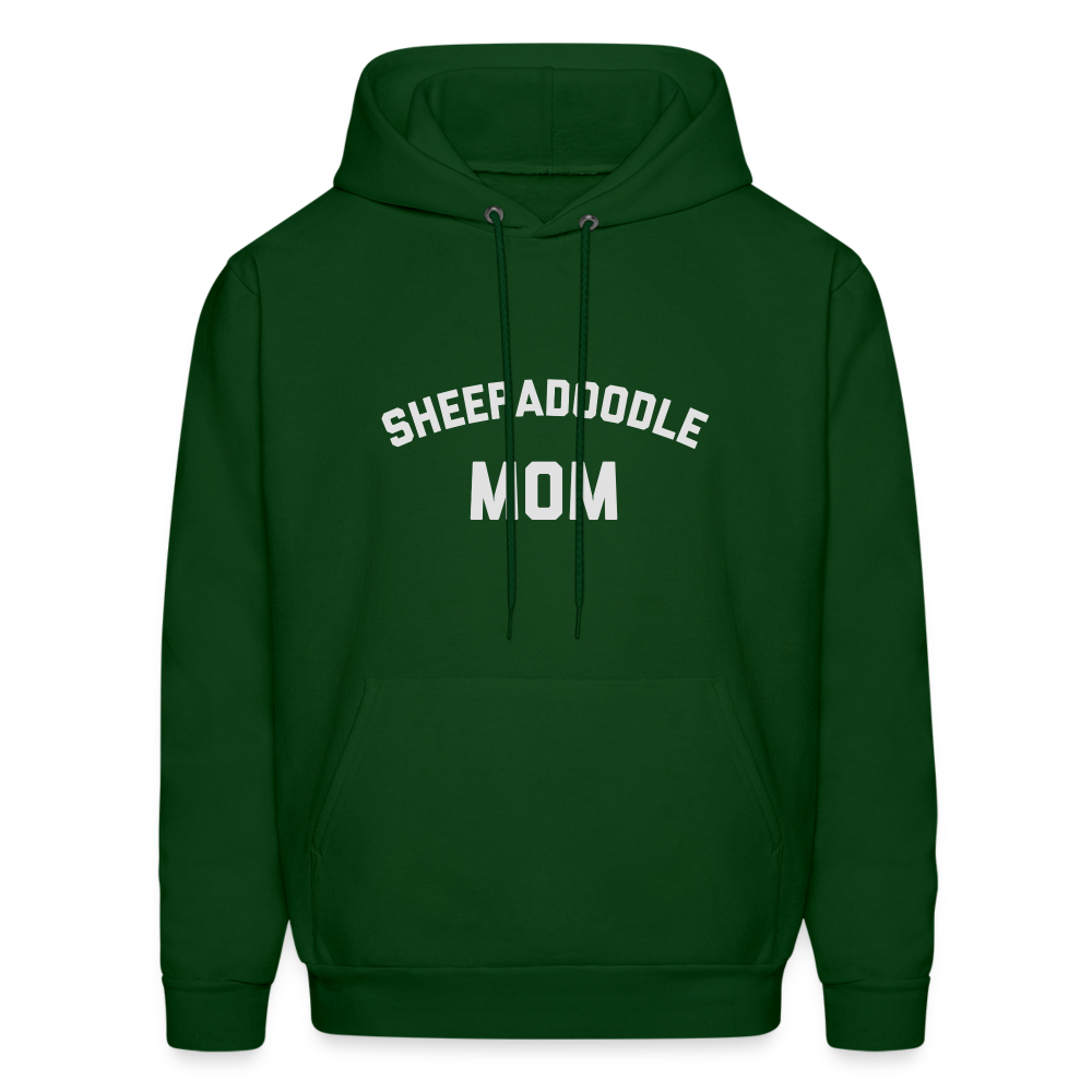 Sheepadoodle Mom Men's Hoodie - forest green