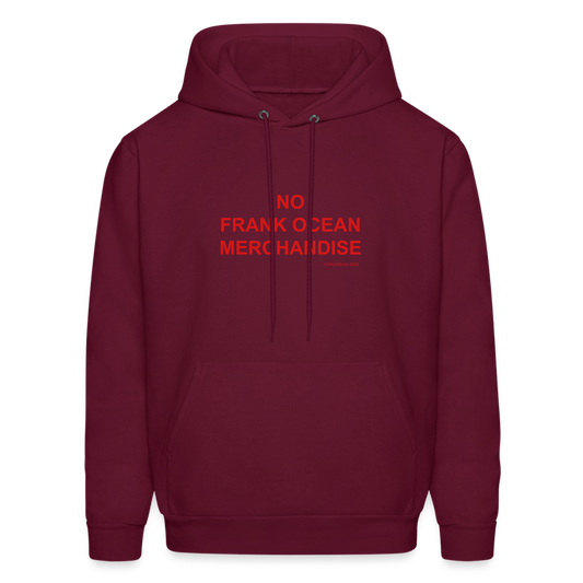 No Frank Ocean Merchandise Men's Hoodie - burgundy