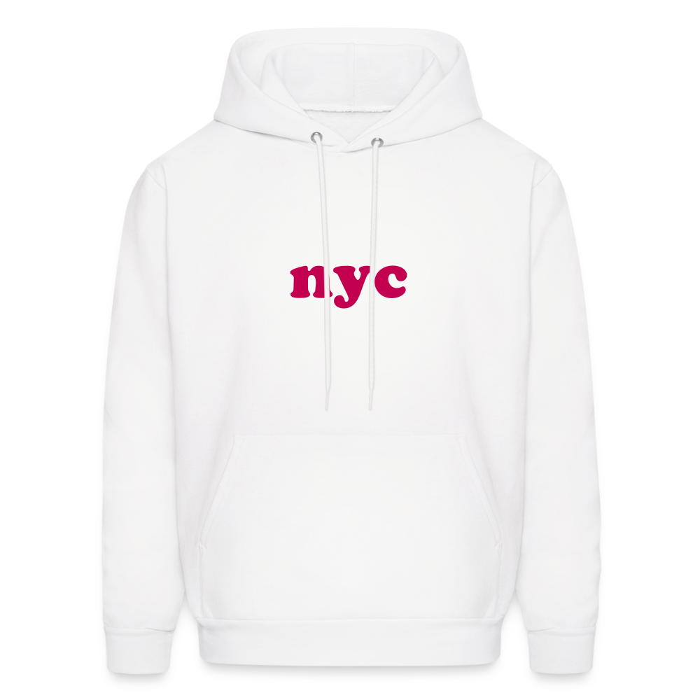 NYC Men's Hoodie - white