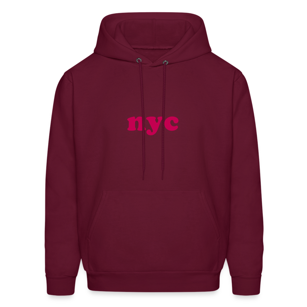 NYC Men's Hoodie - burgundy