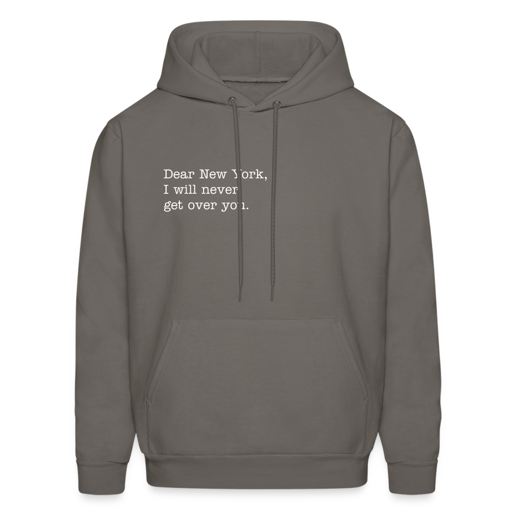 Dear New York, I Will Never Get Over You Men's Hoodie - asphalt gray