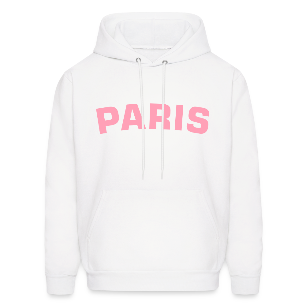 Paris Men's Hoodie - white