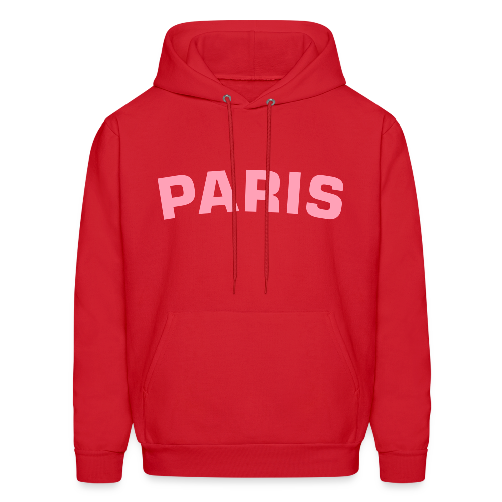Paris Men's Hoodie - red