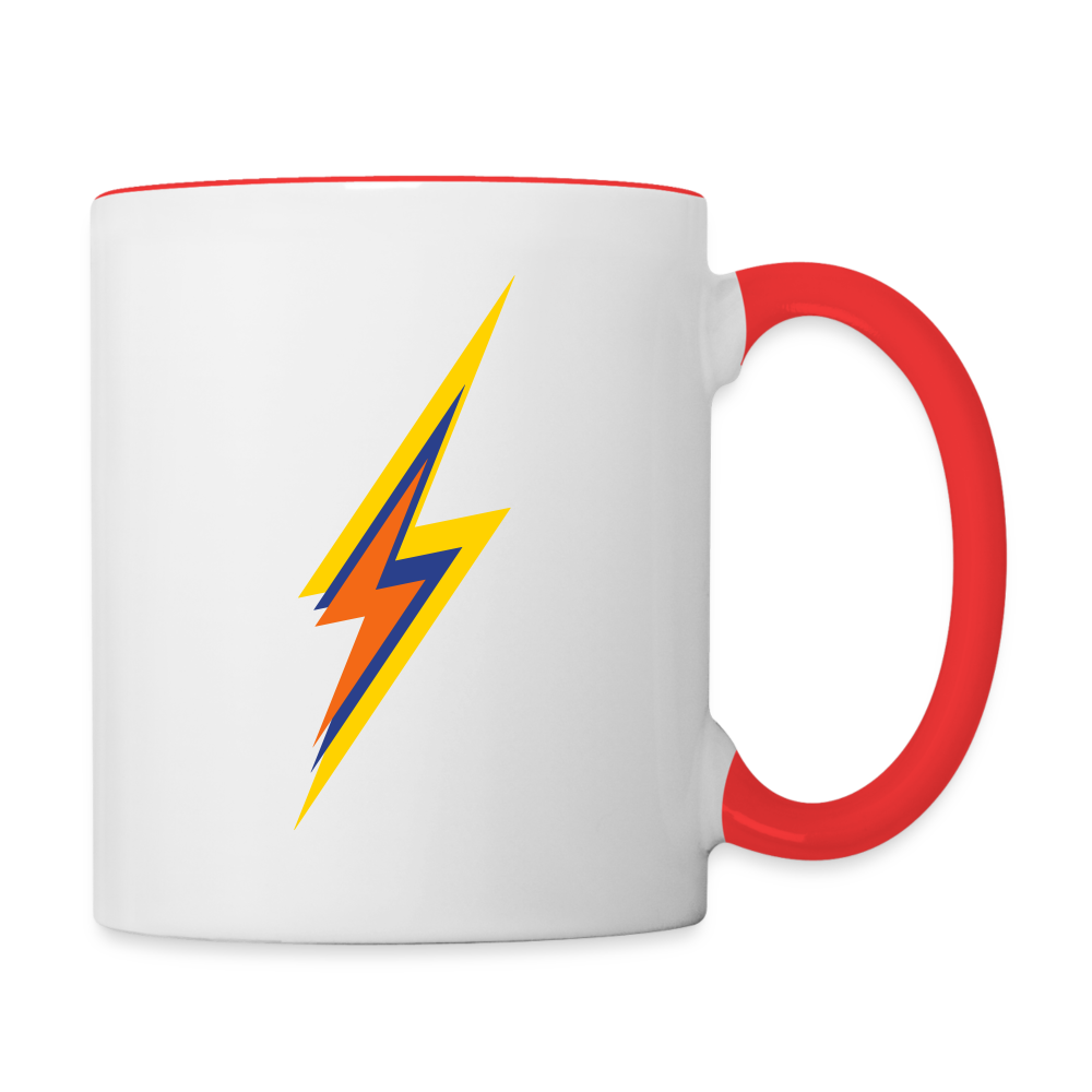 Behind Every Successful Team Is A Lot Of Coffee Contrast Mug - white/red