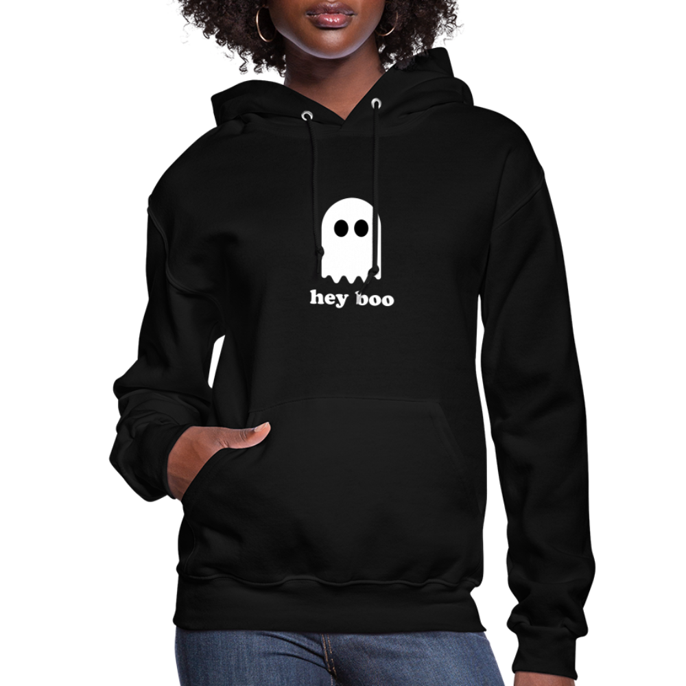 Hey Boo Women's Hoodie - black