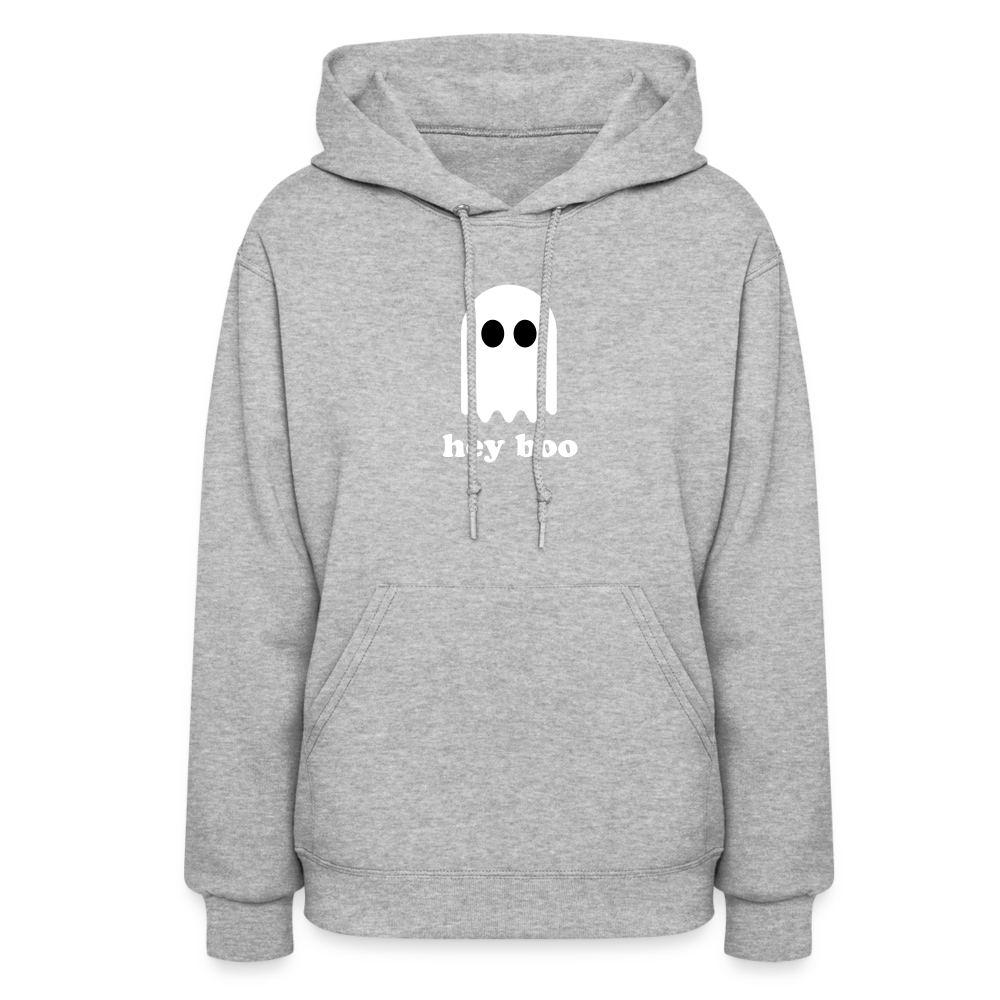 Hey Boo Women's Hoodie - heather gray