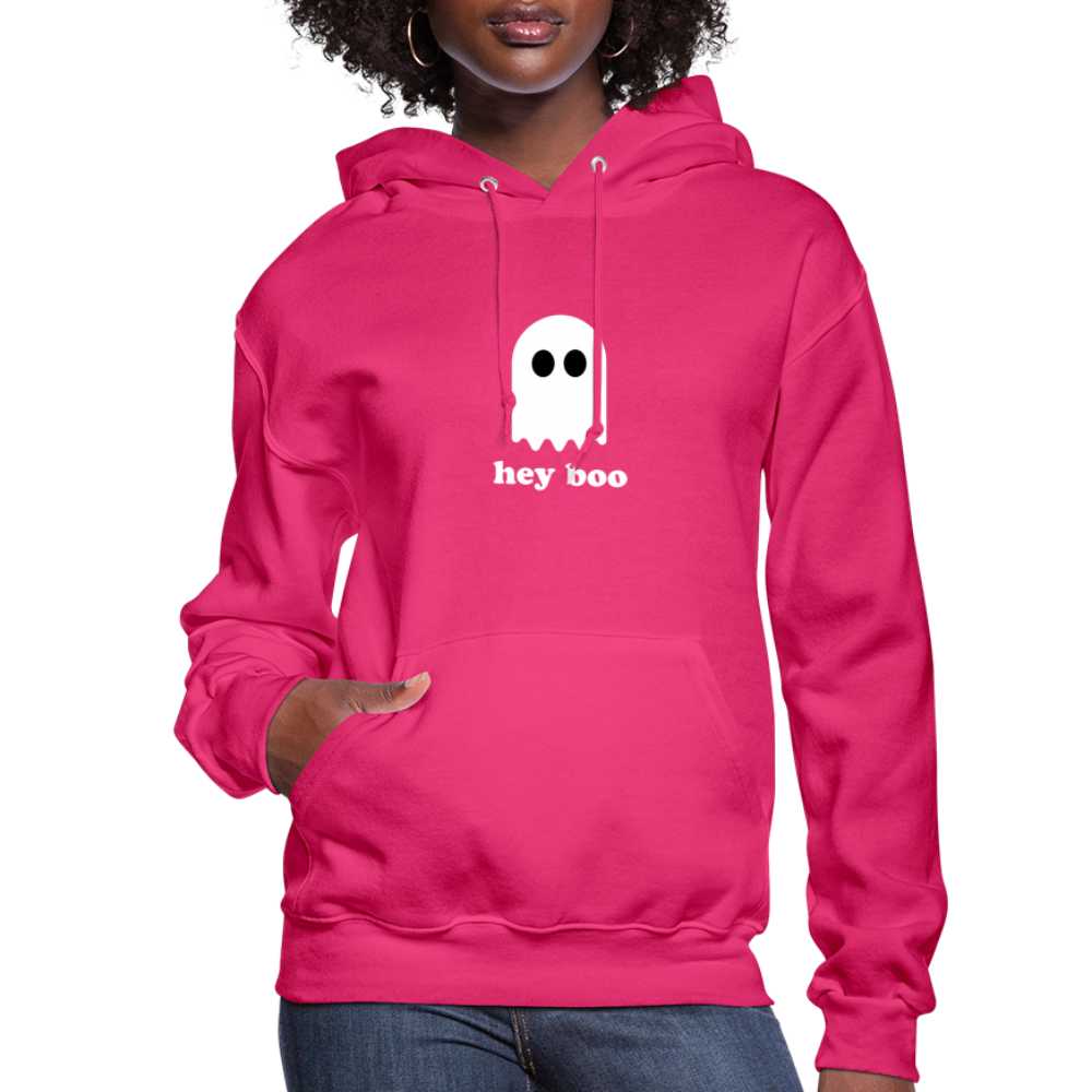 Hey Boo Women's Hoodie - fuchsia