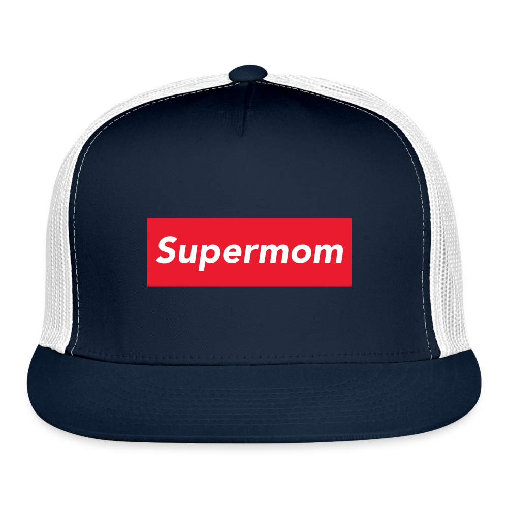Supermom Trucker Cap - navy/white