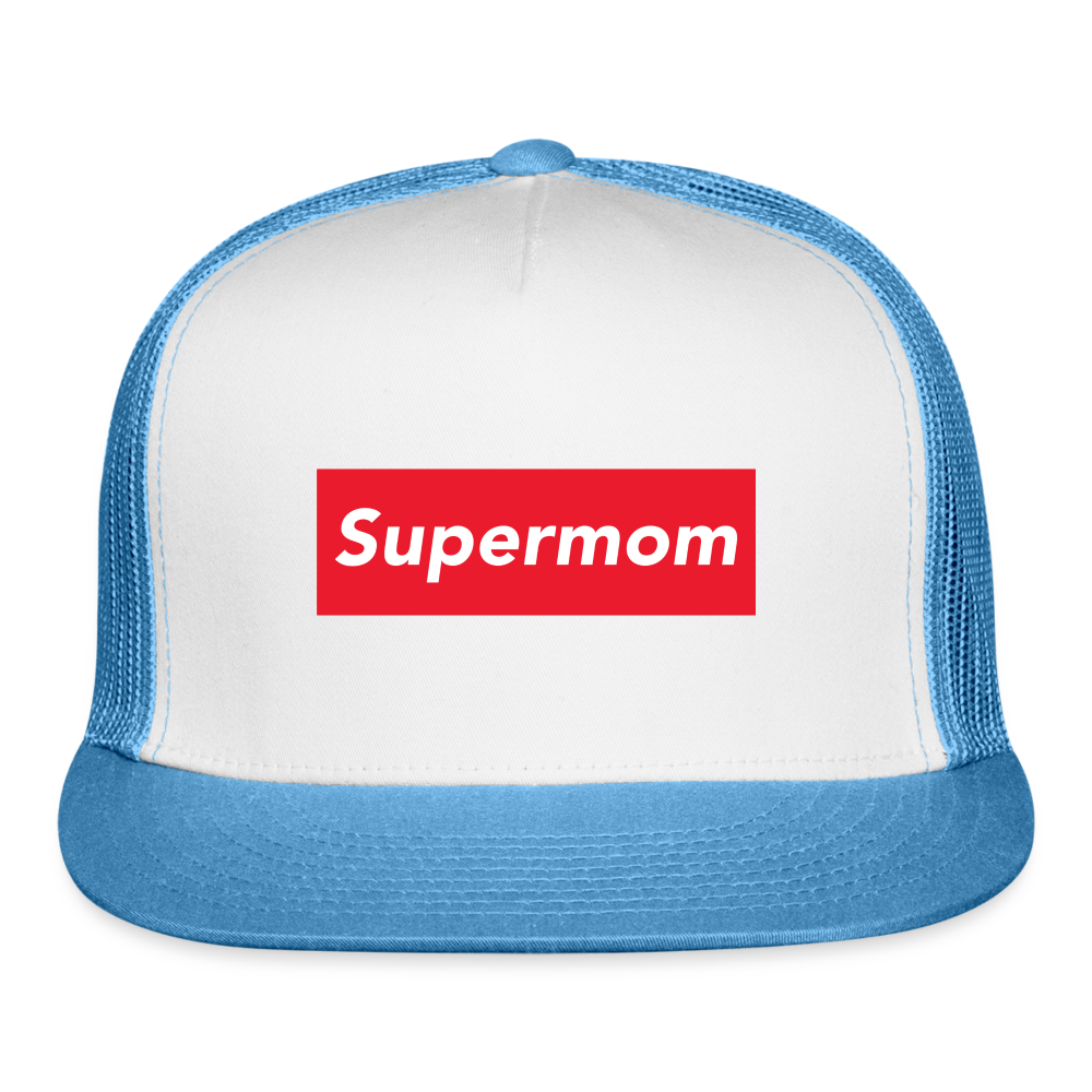 Supermom Trucker Cap - white/blue