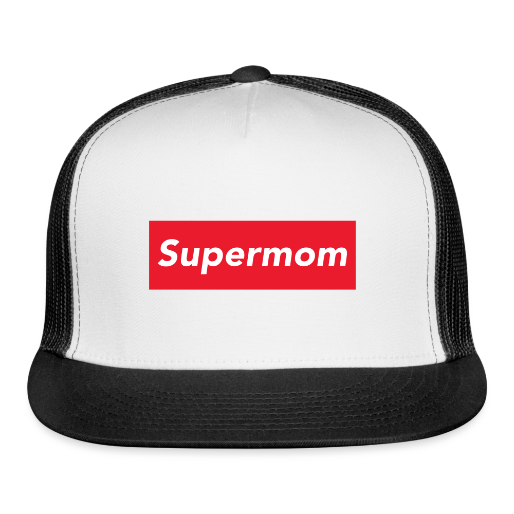 Supermom Trucker Cap - white/black