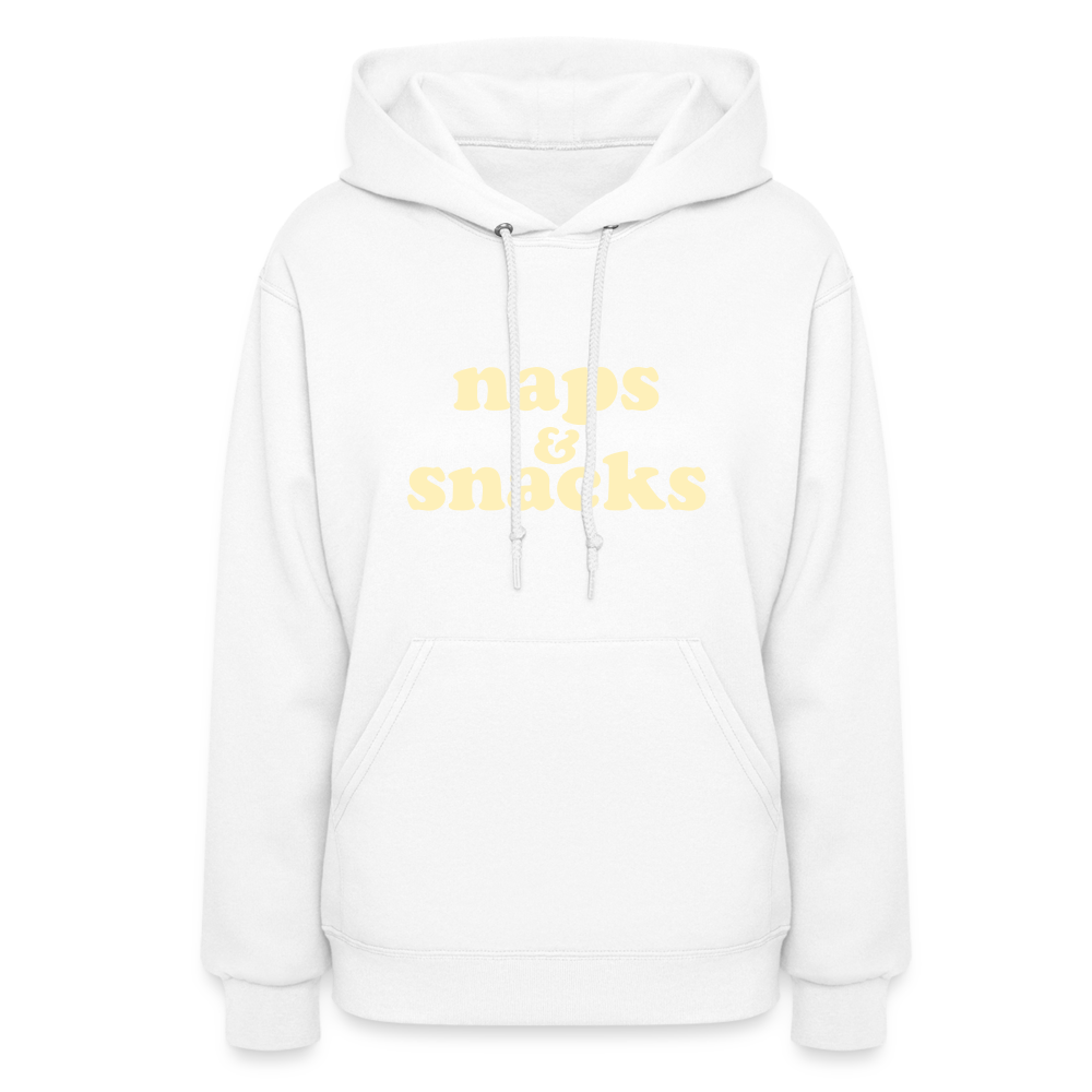 Naps & Snacks Women's Hoodie - white