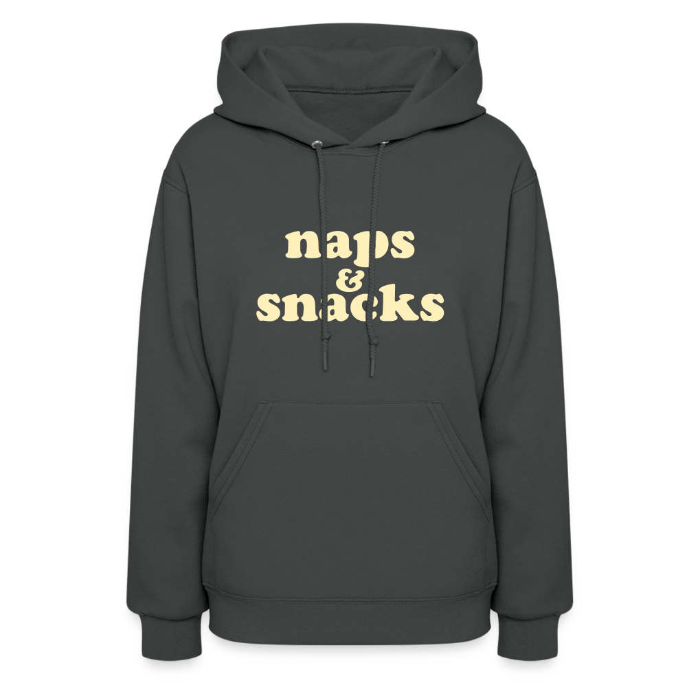 Naps & Snacks Women's Hoodie - asphalt