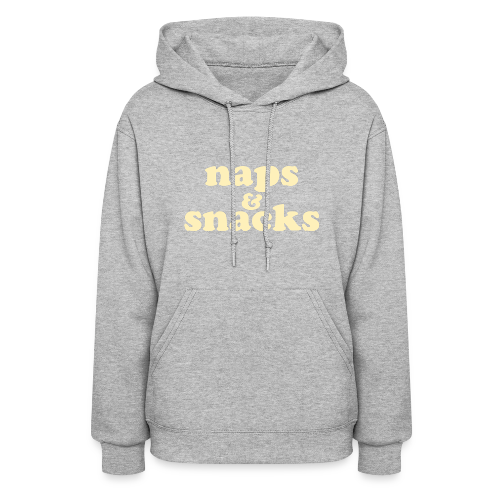 Naps & Snacks Women's Hoodie - heather gray